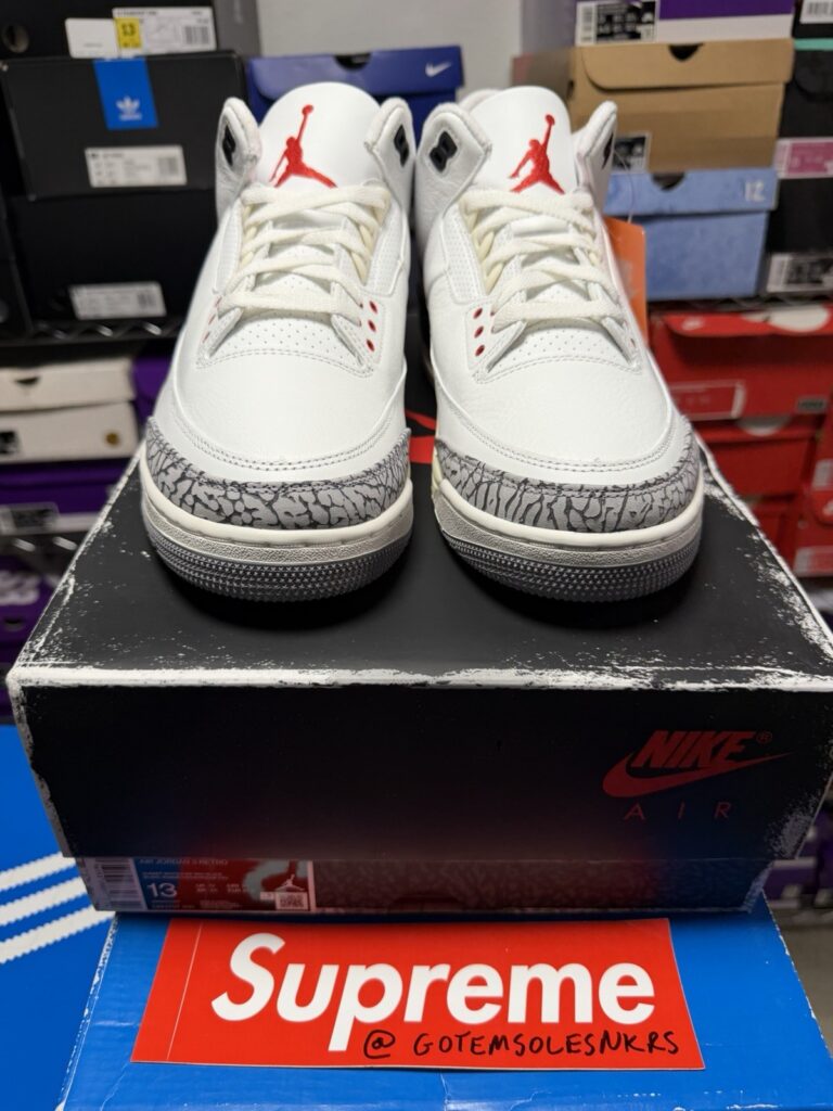 Air Jordan 3 RETRO DN3707-100 White Cement Reimagined BLACK MENS SIZE 13 NEW