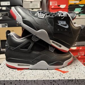 NIKE AIR JORDAN 4 Retro Bred Reimagined BLACK RED FV5029-006 MENS SIZE 13 NEW