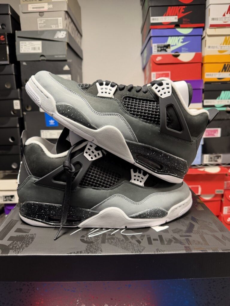 NIKE AIR Jordan 4 Retro FQ8138-002 FEAR 2024 BLACK WHITE MENS SIZE 13 NEW