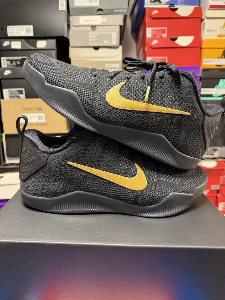 NIKE Kobe XI ELITE PROTRO FADE TO BLACK IM4260-001 BLACK GOLD MENS SIZE 13 NEW