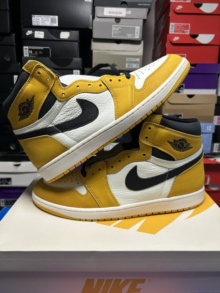 Nike Air Jordan 1 RETRO High OG Yellow Ochre BLACK SAIL DZ5485-701 M SIZE 13 NEW