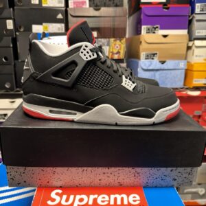 Nike Air Jordan 4 Retro 308497-060 2019 BRED BLACK RED CEMENT GREY MENS 13 NEW