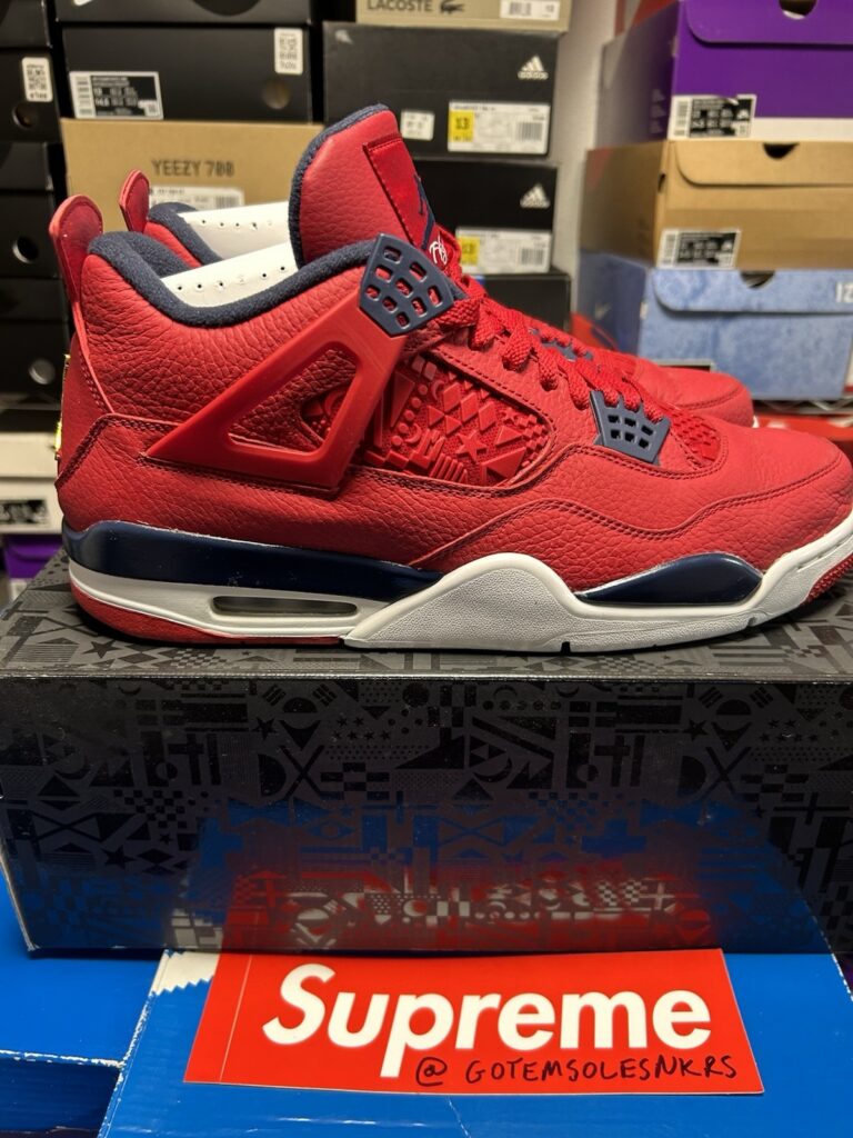 Nike Air Jordan 4 Retro SE FIBA CI1184-617 GYM RED WHITE MENS SIZE 13 VNDS