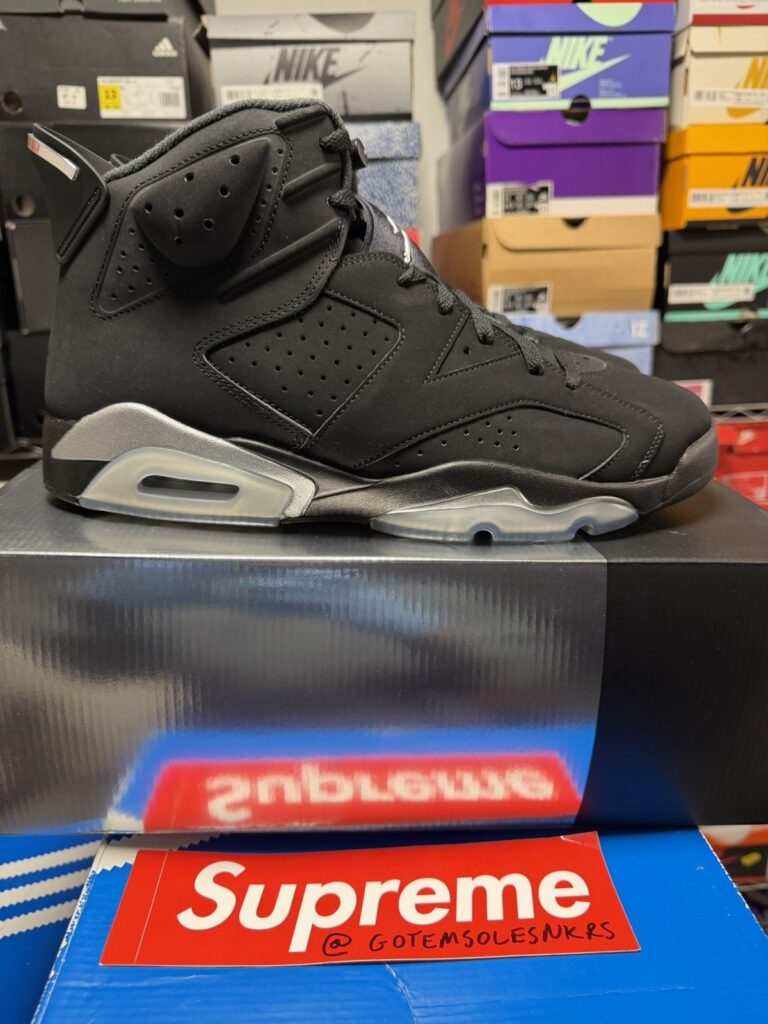 Nike Air Jordan 6 Retro DX2836-001 BLACK MET SILVER CHROME MEN SIZE 13 BRAND NEW