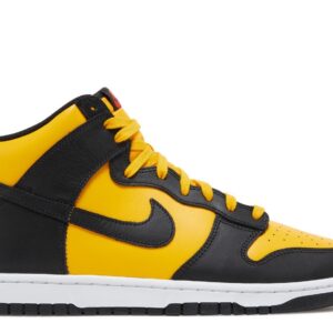 Nike Dunk Hi Retro University Gold Black-White-Habanero Red Size 13 Brand New