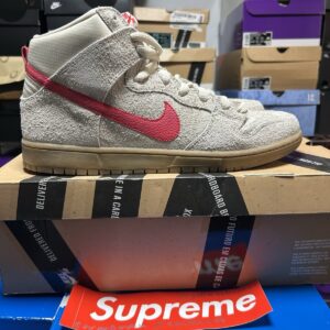 Nike Dunk High Pro SB Birch Hyper Red Grey 305050-206 MENS SIZE 13 VNDS 2012