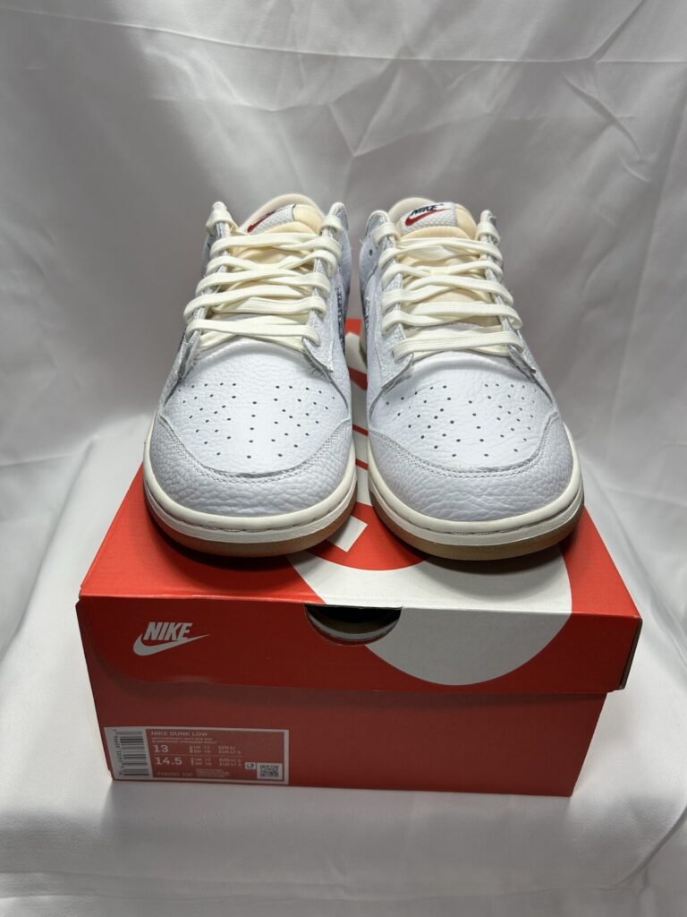 Nike Dunk Low Washed Denim FN6881-100 Men’s Size 13 White Midnight Navy DS NEW