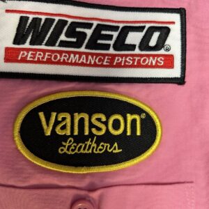 Supreme x Vanson Leathers Work Shirt SS Pink Patch Button UP MENS MEDIUM NEW
