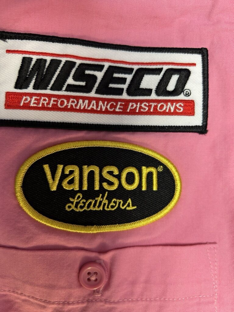 Supreme x Vanson Leathers Work Shirt SS Pink Patch Button UP MENS MEDIUM NEW