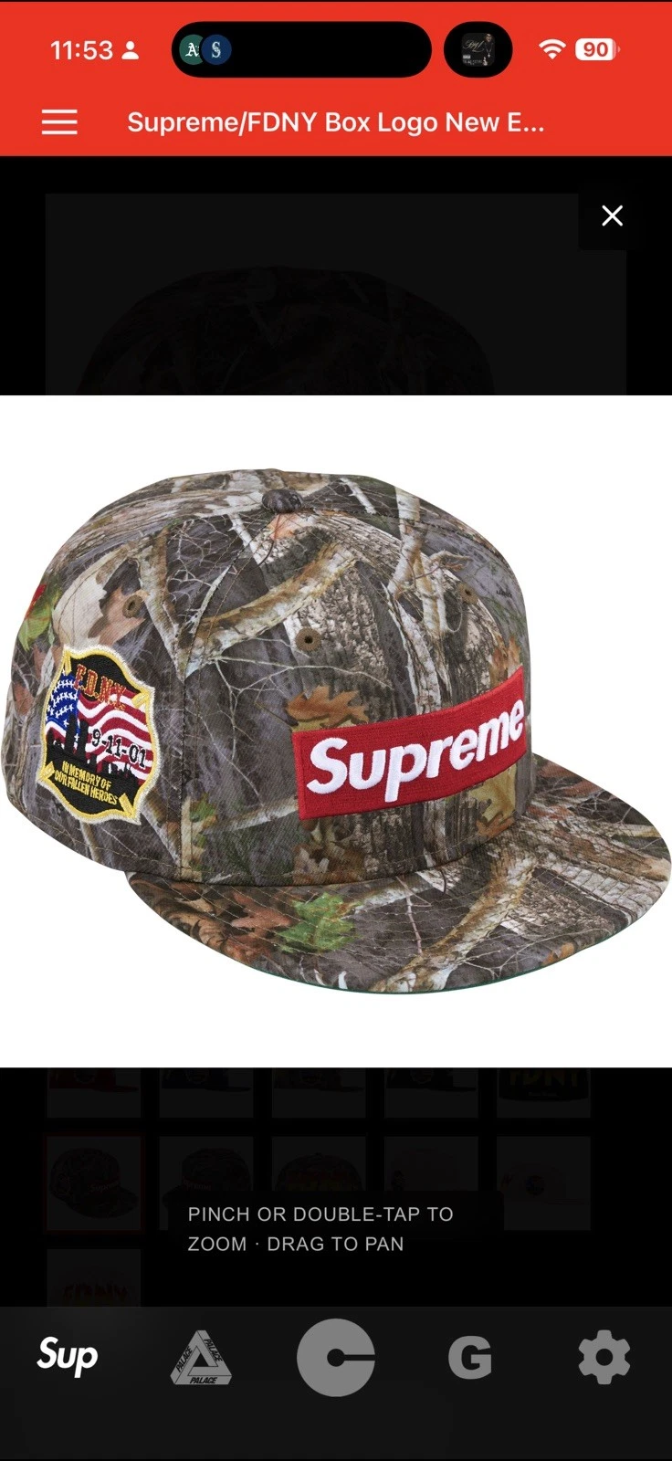 Supreme/FDNY Box Logo New Era® TRUETIMBER 7 5/8 FW26