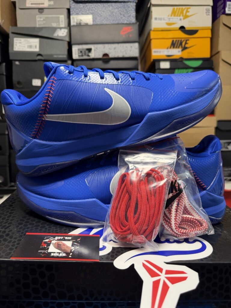 Nike Kobe 5 Protro IO6256-400 Hyper Royal Grey LA Dodgers Mens Size 13 BRAND NEW