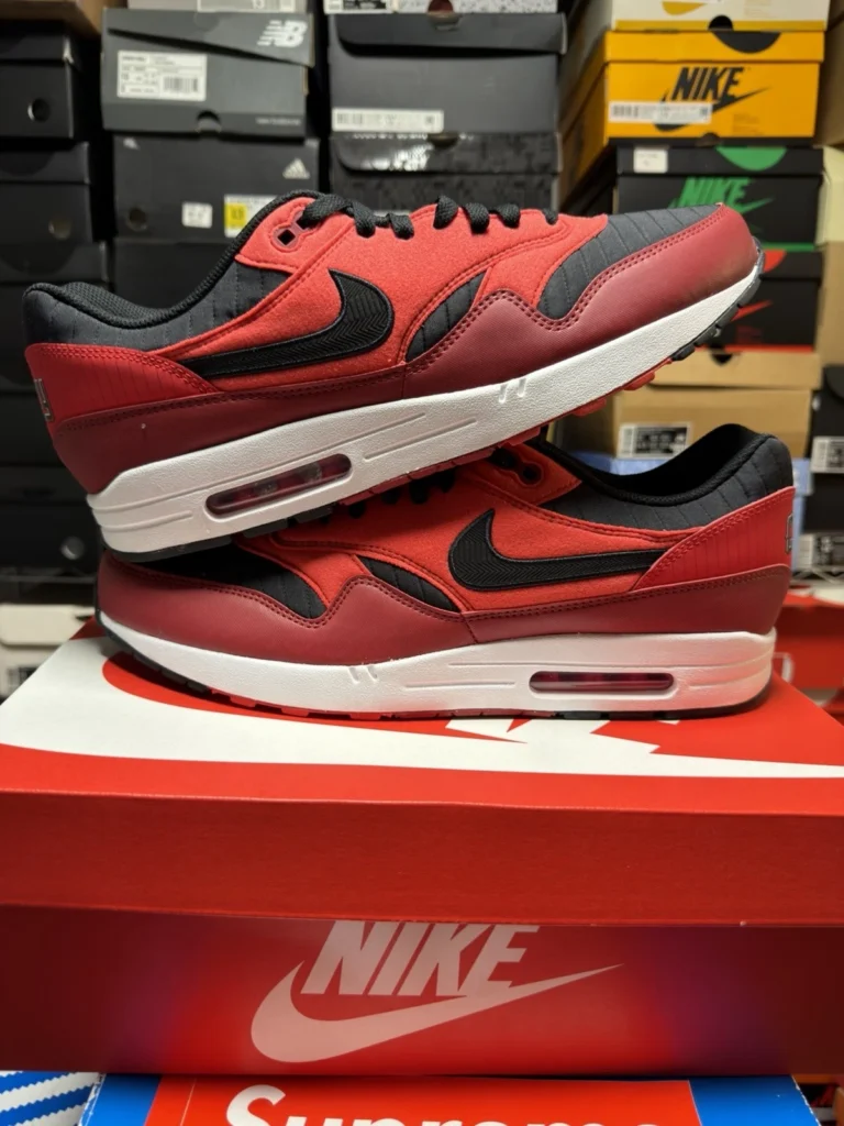 Nike Air Max 1 REDS IQ2861-600 MLB City Connect RED BLACK WHITE MEN SIZE 14 NEW