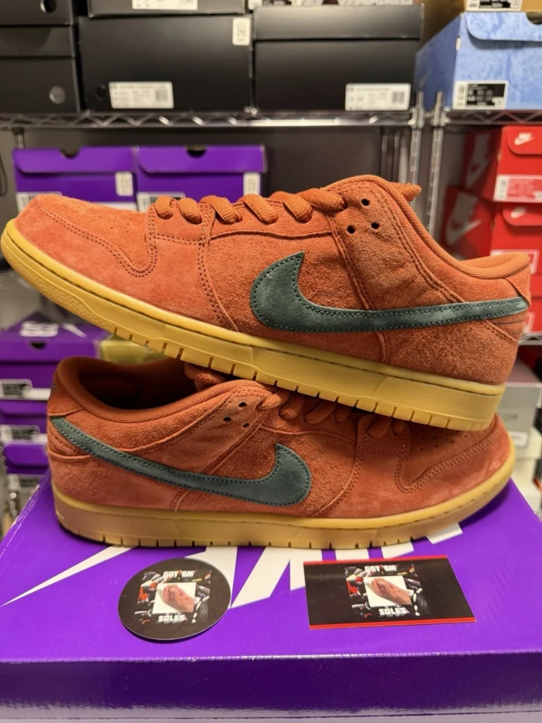 Nike SB Dunk Low Pro HF3704-800 Burnt Sunrirse VINTAGE GREEN US MEN SIZE 13 NEW