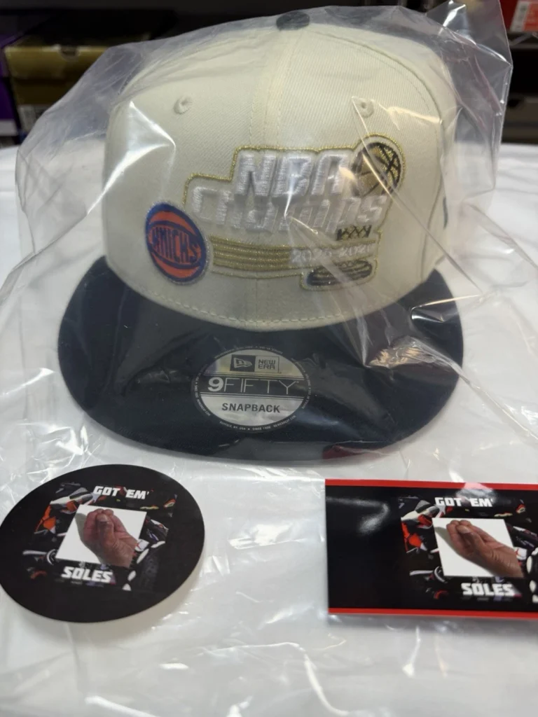 New Era 950 New York Knicks 2026 Champions Snapback Hat WHITE OS BRAND NEW
